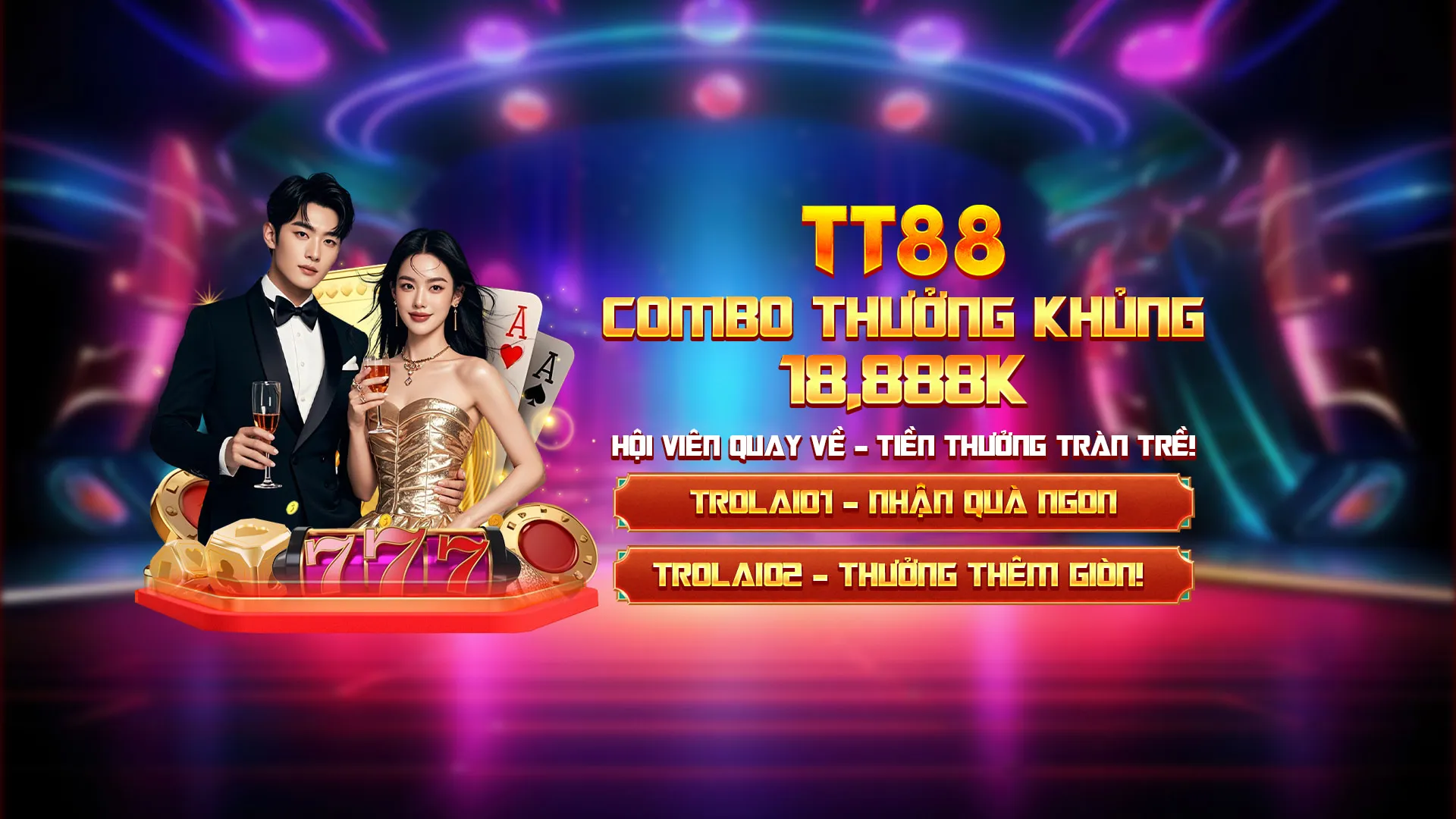 banner thưởng nạp khủng tại tt88